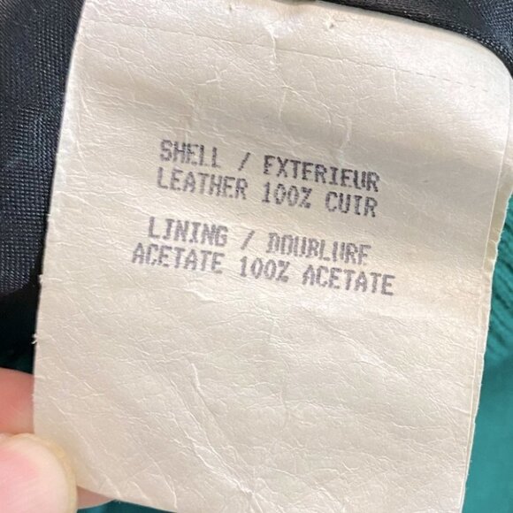 Vintage Daniel Marcus Cropped Teal Suede 90s Jacket  M - Picture 7 of 15